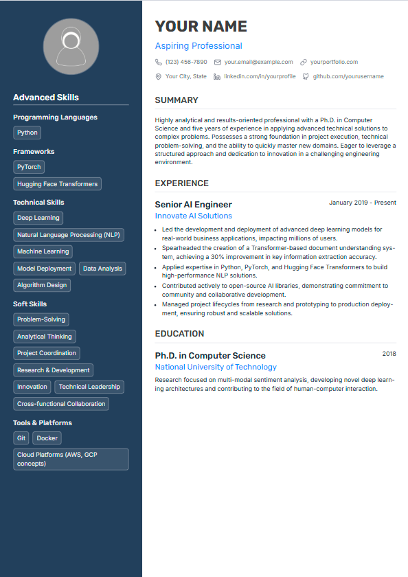 Resume template 6